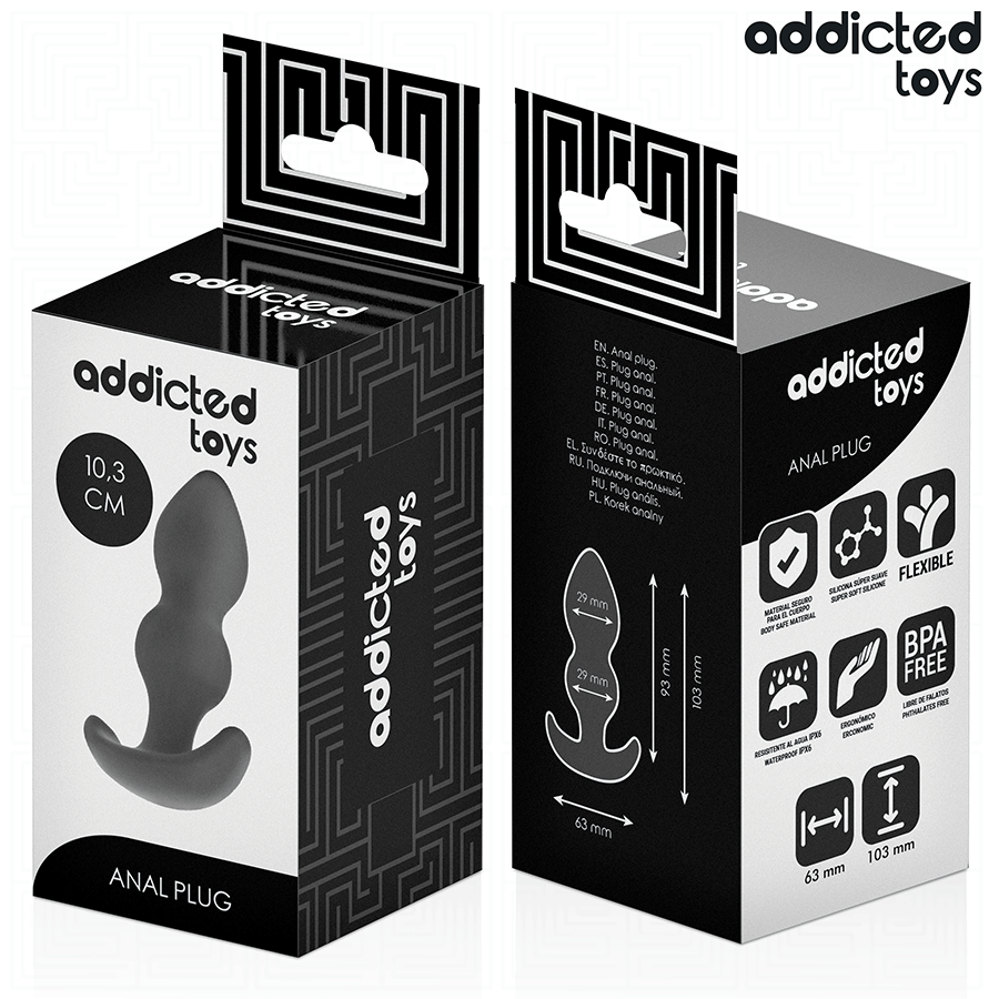ADDICTED TOYS - ANAL PLUG SILICONE SIZE S 10.3 CM - My naughty haven #