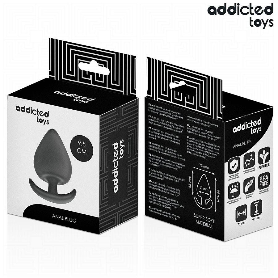 ADDICTED TOYS - ANAL PLUG SILICONE SIZE XL 9.5 CM - My naughty haven #