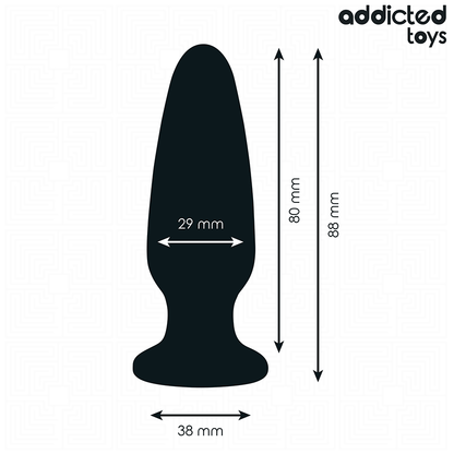 ADDICTED TOYS - ANAL PLUG WITH JEWEL SILICONE SIZE S 8.8 CM - My naughty haven #