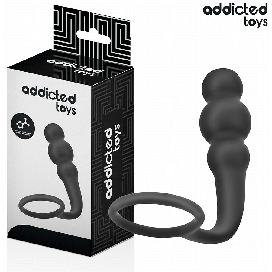 ADDICTED TOYS - ANAL PLUG WITH RING SILICONE MODEL 1 - My naughty haven #