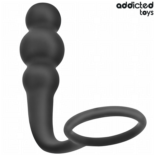 ADDICTED TOYS - ANAL PLUG WITH RING SILICONE MODEL 1 - My naughty haven #