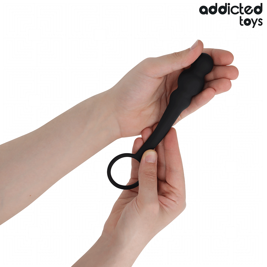 ADDICTED TOYS - ANAL PLUG WITH RING SILICONE MODEL 1 - My naughty haven #
