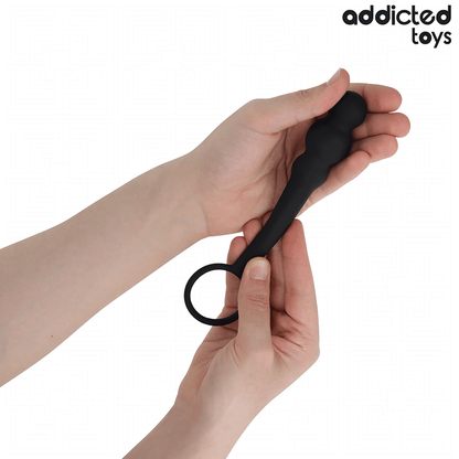 ADDICTED TOYS - ANAL PLUG WITH RING SILICONE MODEL 1 - My naughty haven #