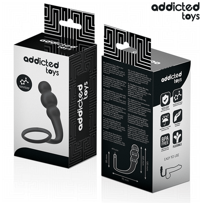 ADDICTED TOYS - ANAL PLUG WITH RING SILICONE MODEL 1 - My naughty haven #