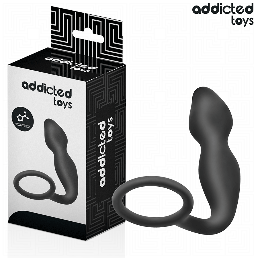 ADDICTED TOYS - ANAL PLUG WITH RING SILICONE MODEL 2 - My naughty haven #