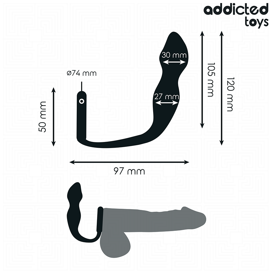 ADDICTED TOYS - ANAL PLUG WITH RING SILICONE MODEL 2 - My naughty haven #