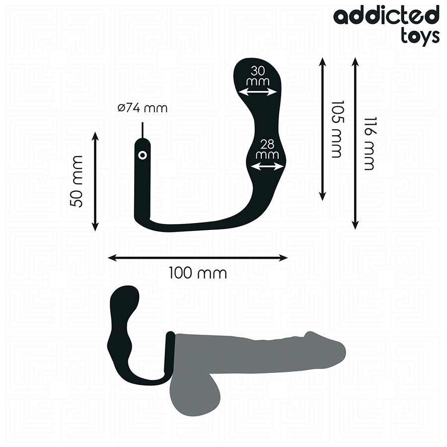 ADDICTED TOYS - ANAL PLUG WITH RING SILICONE MODEL 3 - My naughty haven #
