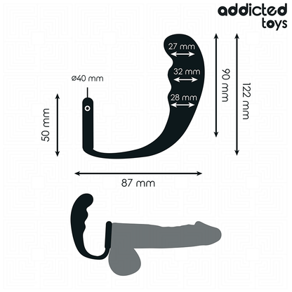 ADDICTED TOYS - ANAL PLUG WITH RING SILICONE MODEL 4 - My naughty haven #