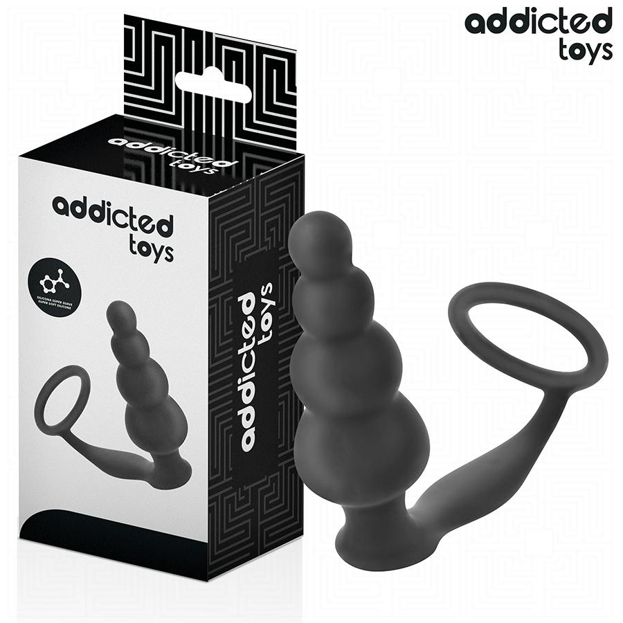 ADDICTED TOYS - ANAL PLUG WITH RING SILICONE MODEL 5 - My naughty haven #