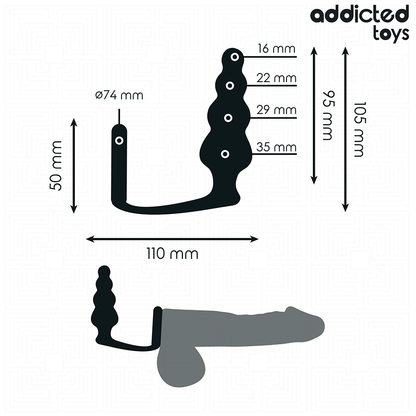 ADDICTED TOYS - ANAL PLUG WITH RING SILICONE MODEL 5 - My naughty haven #