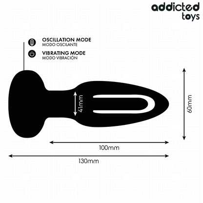 ADDICTED TOYS - ANAL PLUG WITH VIBRATING TONGUE AND REMOTE CONTROL - My naughty haven #