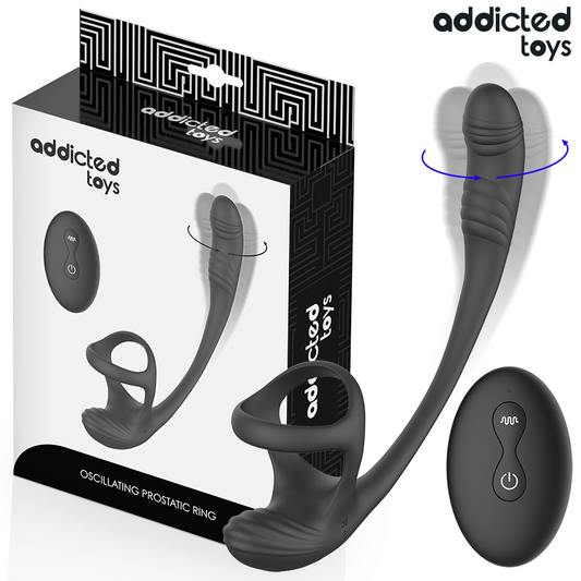 ADDICTED TOYS - ANAL PLUG WITH VIBRATION AND 360º WAVING AND TESTICLE STIMULATOR - My naughty haven #