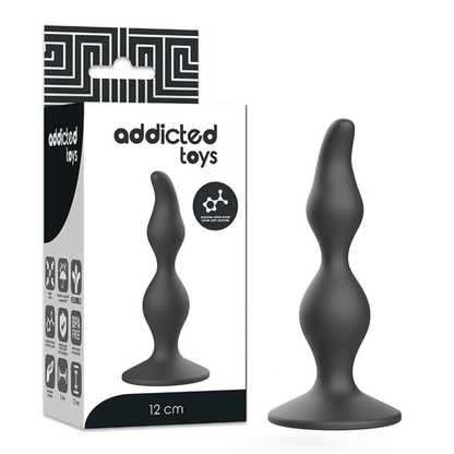 ADDICTED TOYS - ANAL SEXUAL PLUG 12 CM BLACK - My naughty haven #