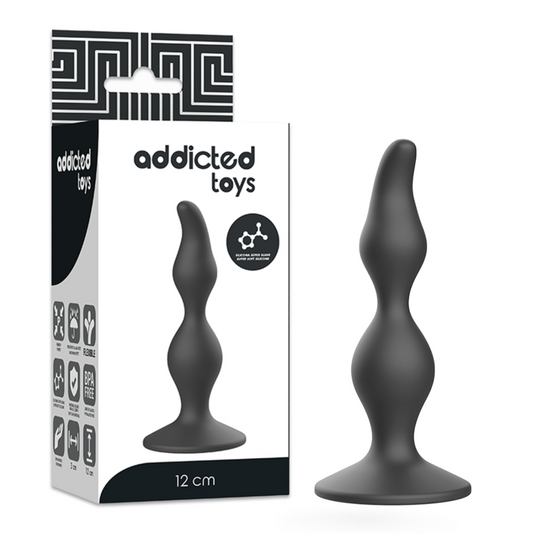 ADDICTED TOYS - ANAL SEXUAL PLUG 12 CM BLACK - My naughty haven #