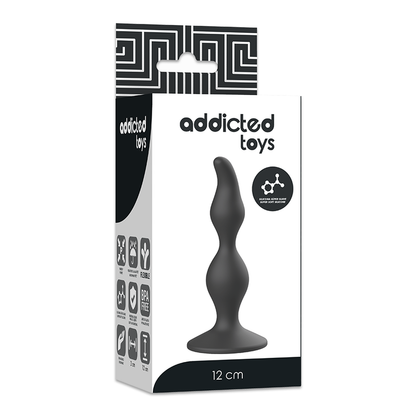 ADDICTED TOYS - ANAL SEXUAL PLUG 12 CM BLACK - My naughty haven #
