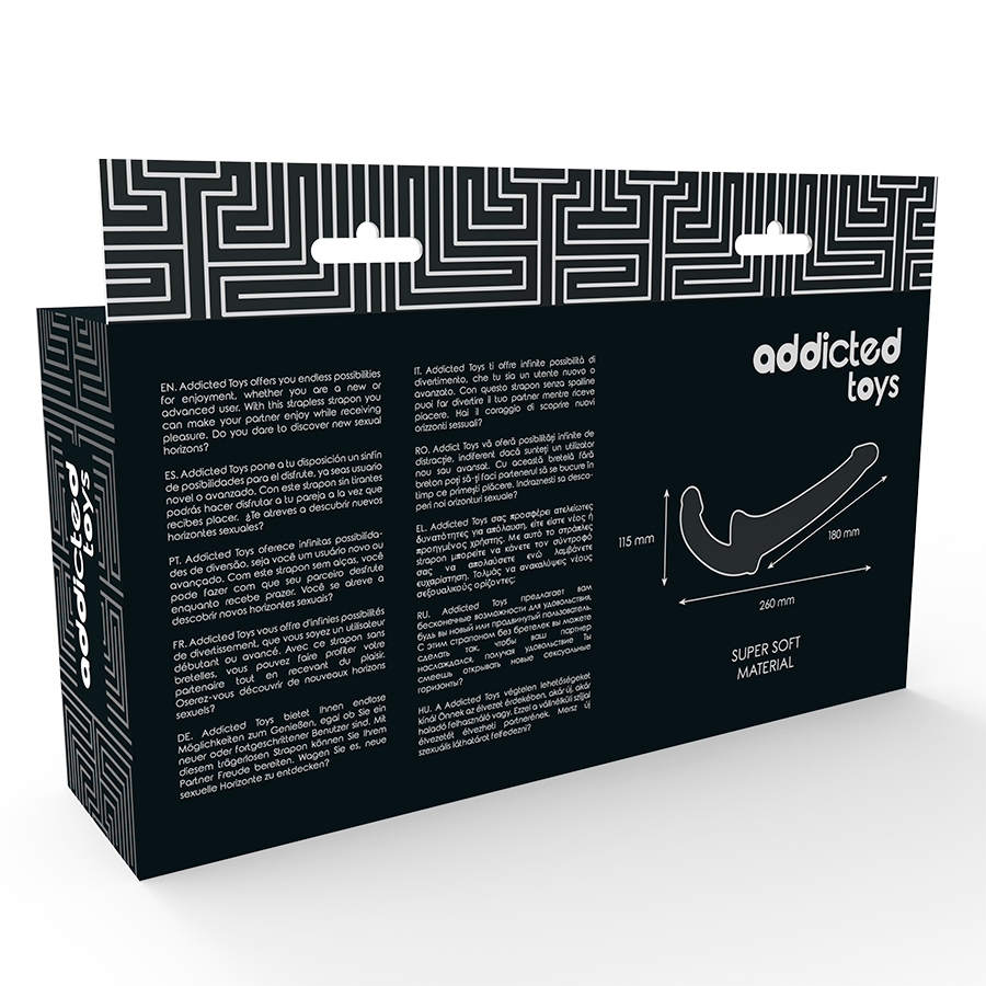 ADDICTED TOYS - DILDO WITH RNA S WITHOUT SUBJECTION BLACK - My naughty haven #