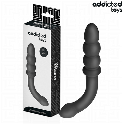 ADDICTED TOYS - DOUBLE ANAL MASSAGER SILICONE 16.5 CM - My naughty haven #