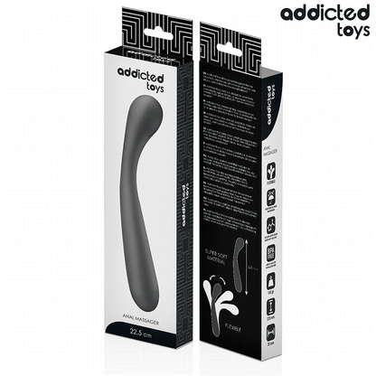 ADDICTED TOYS - DOUBLE ANAL MASSAGER SILICONE 22.5 CM - My naughty haven #