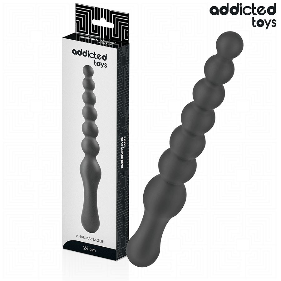 ADDICTED TOYS - DOUBLE ANAL MASSAGER SILICONE 24 CM - My naughty haven #