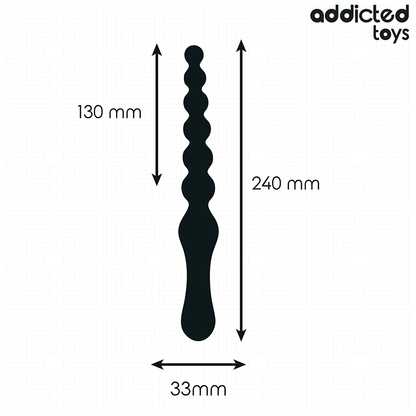 ADDICTED TOYS - DOUBLE ANAL MASSAGER SILICONE 24 CM - My naughty haven #