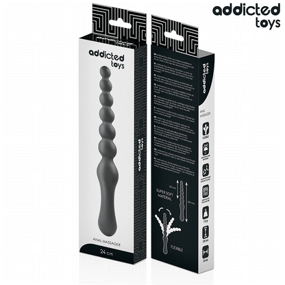 ADDICTED TOYS - DOUBLE ANAL MASSAGER SILICONE 24 CM - My naughty haven #