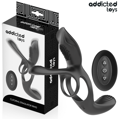 ADDICTED TOYS - DOUBLE PENIS RING WITH CLITORAL STIMULATOR - My naughty haven #