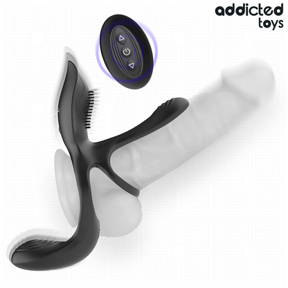 ADDICTED TOYS - DOUBLE PENIS RING WITH CLITORAL STIMULATOR - My naughty haven #