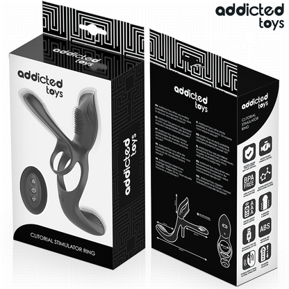 ADDICTED TOYS - DOUBLE PENIS RING WITH CLITORAL STIMULATOR - My naughty haven #