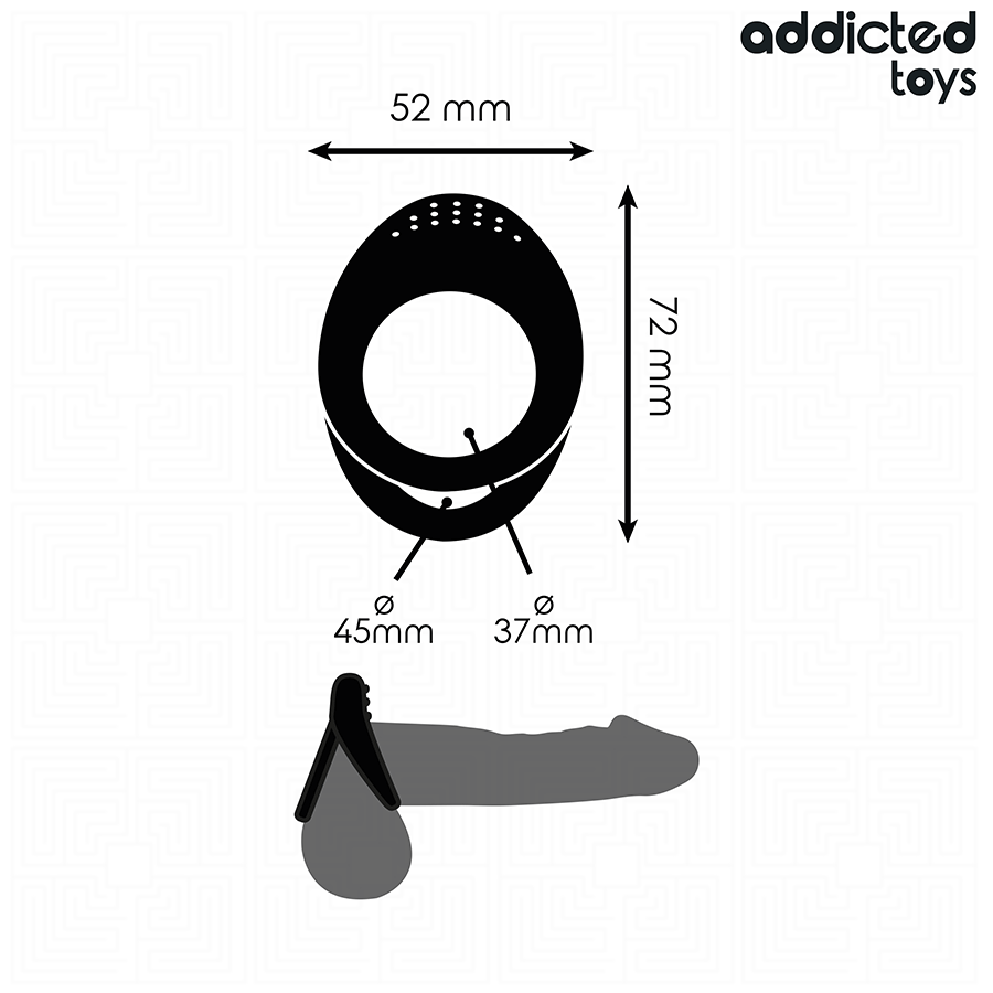 ADDICTED TOYS - DOUBLE TEXTURED PENIS RING - My naughty haven #