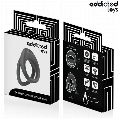 ADDICTED TOYS - DOUBLE TEXTURED PENIS RING - My naughty haven #