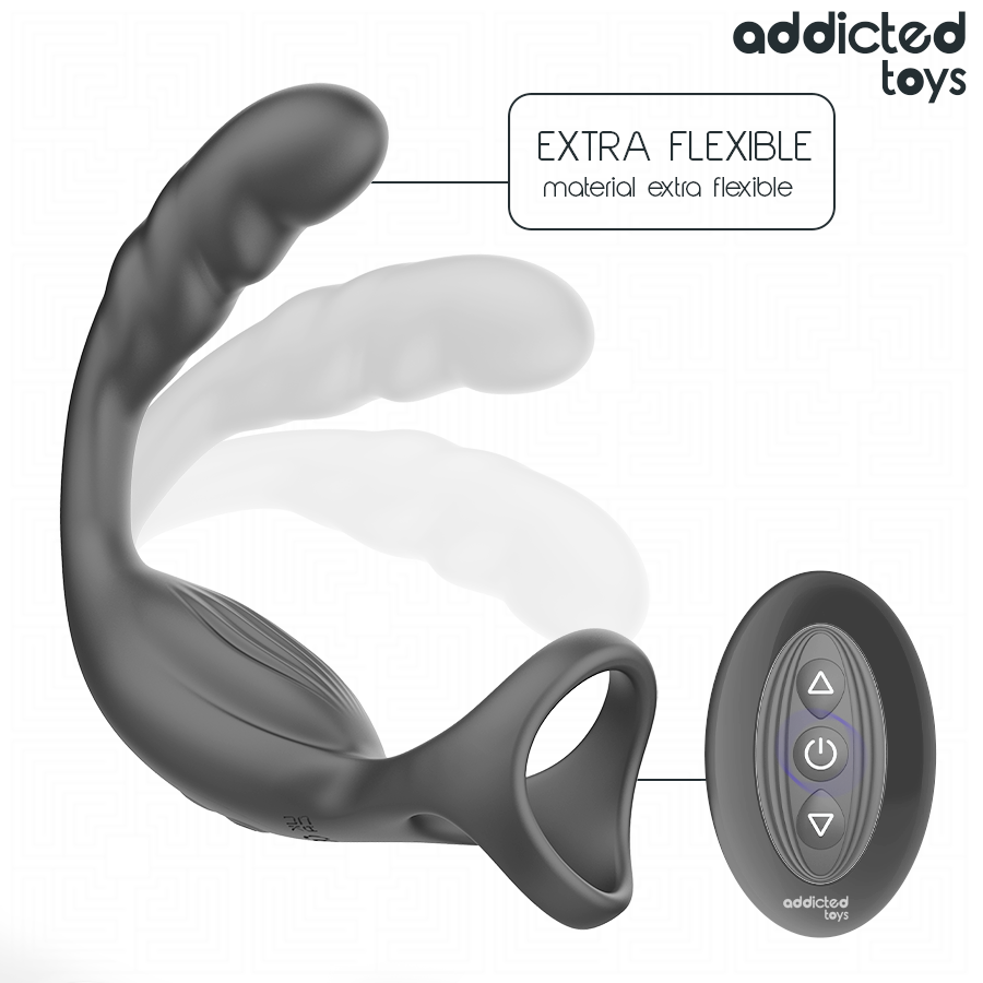 ADDICTED TOYS - DUAL PROSTATIC COCK RING REMOTE CONTROL - My naughty haven #