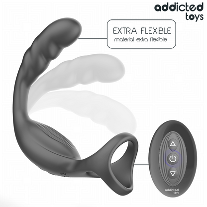 ADDICTED TOYS - DUAL PROSTATIC COCK RING REMOTE CONTROL - My naughty haven #