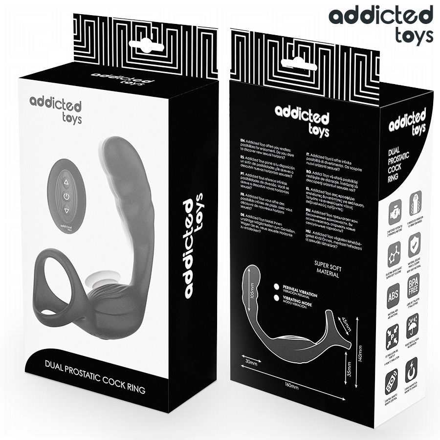 ADDICTED TOYS - DUAL PROSTATIC COCK RING REMOTE CONTROL - My naughty haven #