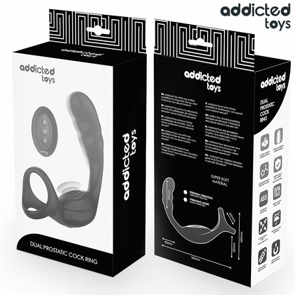 ADDICTED TOYS - DUAL PROSTATIC COCK RING REMOTE CONTROL - My naughty haven #
