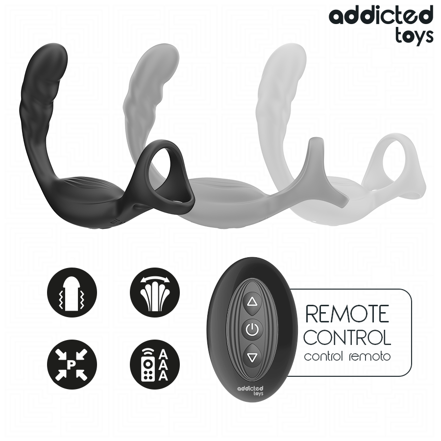 ADDICTED TOYS - DUAL PROSTATIC COCK RING REMOTE CONTROL - My naughty haven #