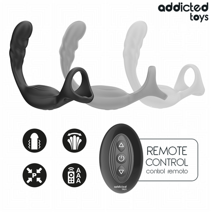 ADDICTED TOYS - DUAL PROSTATIC COCK RING REMOTE CONTROL - My naughty haven #