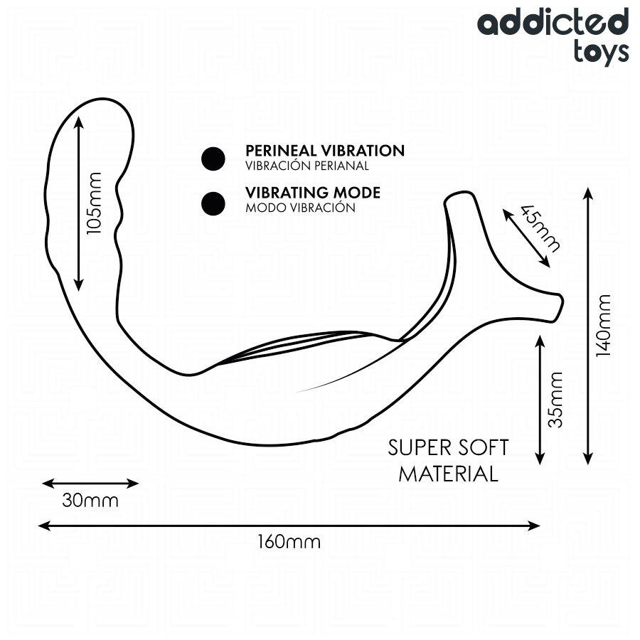 ADDICTED TOYS - DUAL PROSTATIC COCK RING REMOTE CONTROL - My naughty haven #