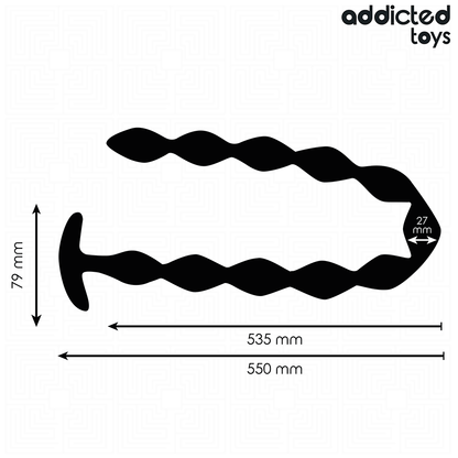 ADDICTED TOYS - EXTRA LONG SILICONE ANAL PLUG - My naughty haven #