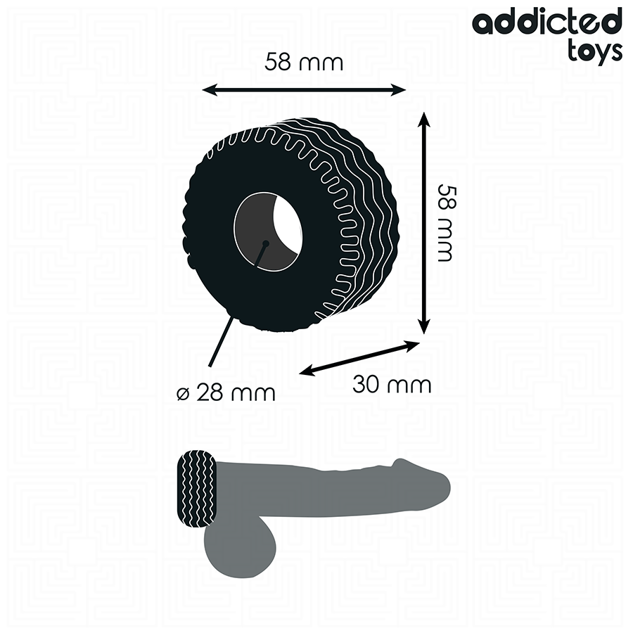 ADDICTED TOYS - EXTRA THICK COCK RING - My naughty haven #