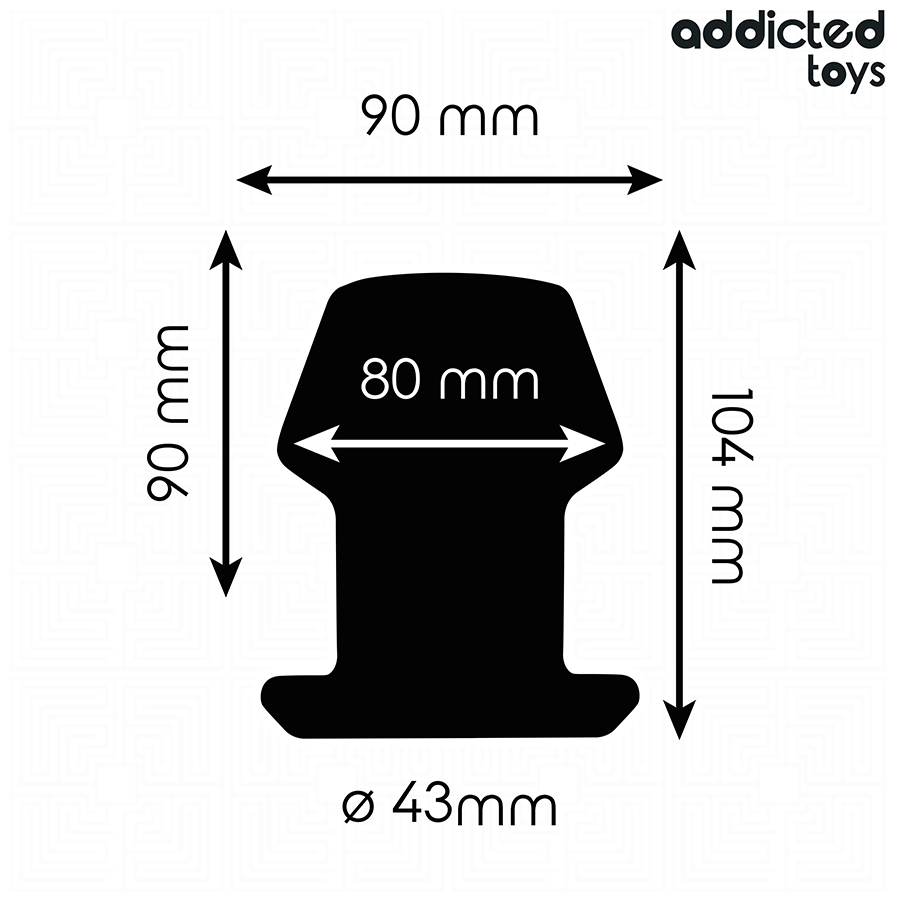 ADDICTED TOYS - EXTREME HOLLOW ANAL PLUG SILICONE SIZE L 10.4 CM - My naughty haven #