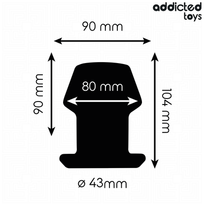 ADDICTED TOYS - EXTREME HOLLOW ANAL PLUG SILICONE SIZE L 10.4 CM - My naughty haven #