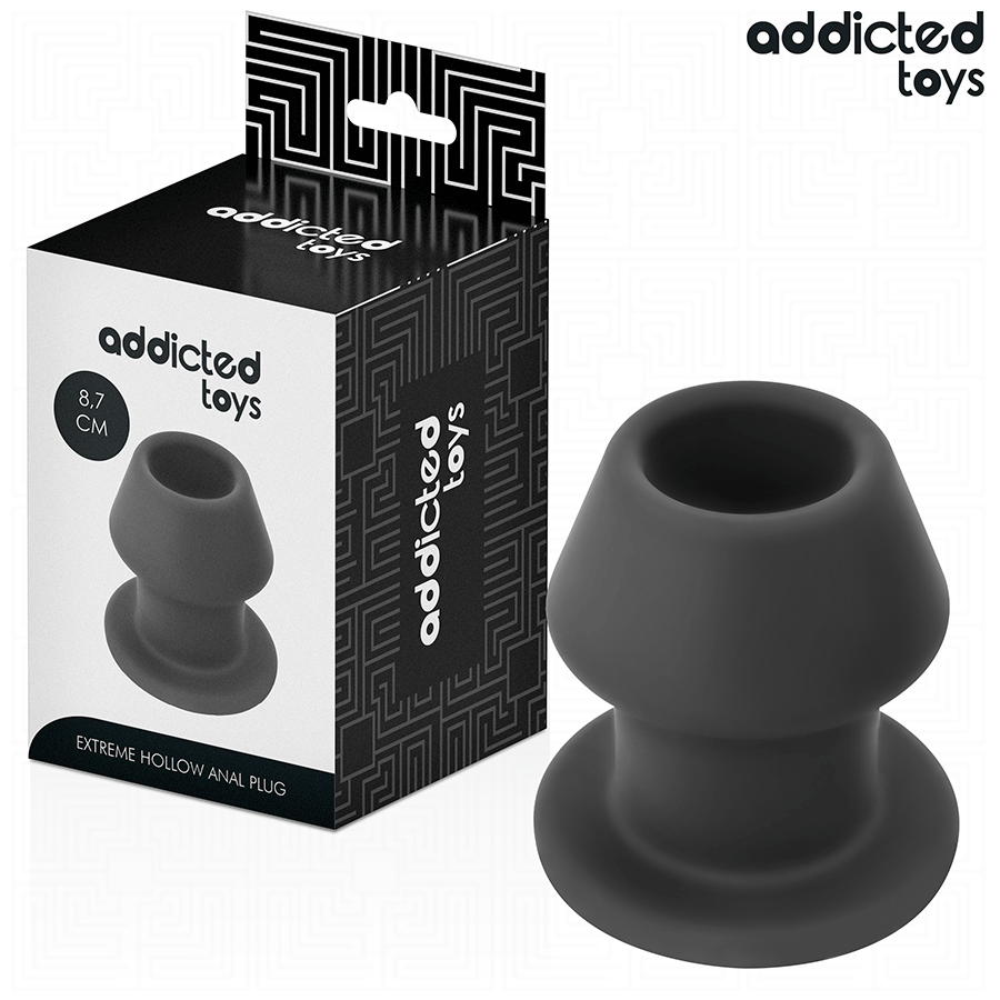 ADDICTED TOYS - EXTREME HOLLOW ANAL PLUG SILICONE SIZE M 8.7 CM - My naughty haven #