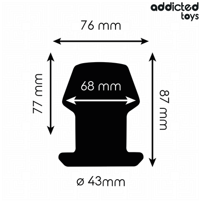 ADDICTED TOYS - EXTREME HOLLOW ANAL PLUG SILICONE SIZE M 8.7 CM - My naughty haven #