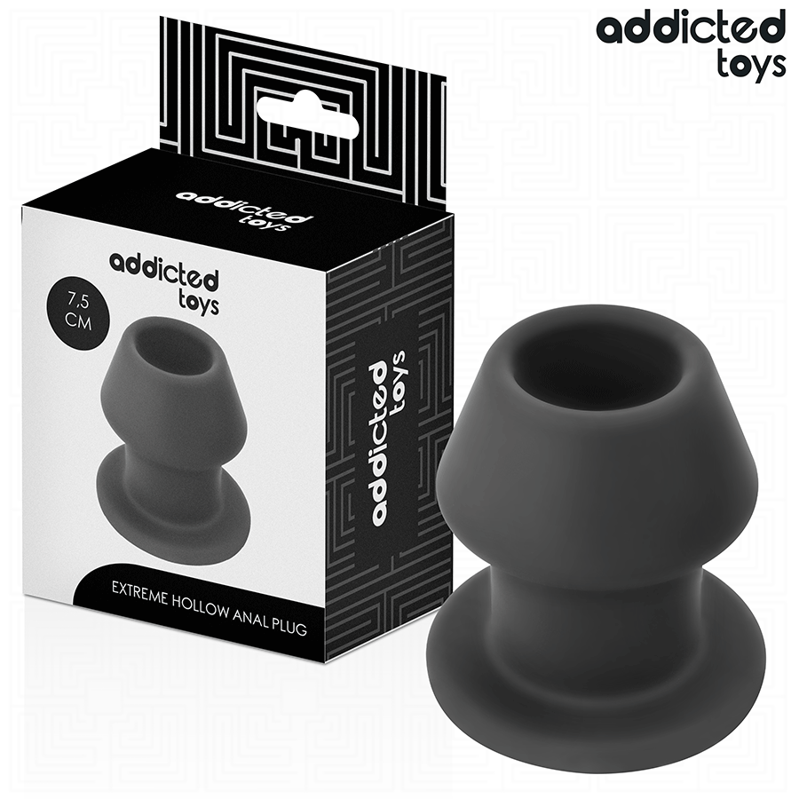 ADDICTED TOYS - EXTREME HOLLOW ANAL PLUG SILICONE SIZE S 7.5 CM - My naughty haven #