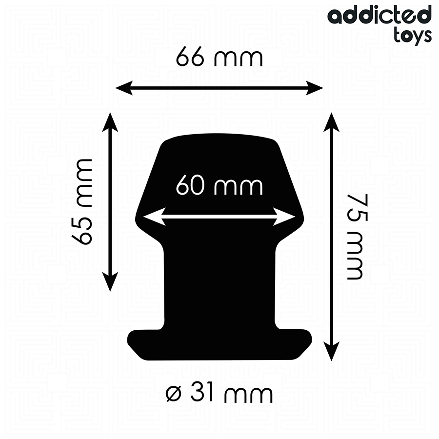 ADDICTED TOYS - EXTREME HOLLOW ANAL PLUG SILICONE SIZE S 7.5 CM - My naughty haven #