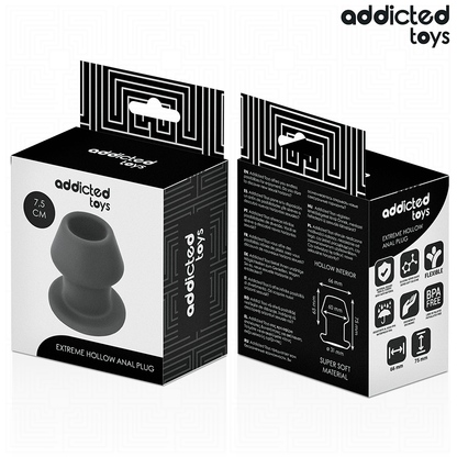 ADDICTED TOYS - EXTREME HOLLOW ANAL PLUG SILICONE SIZE S 7.5 CM - My naughty haven #