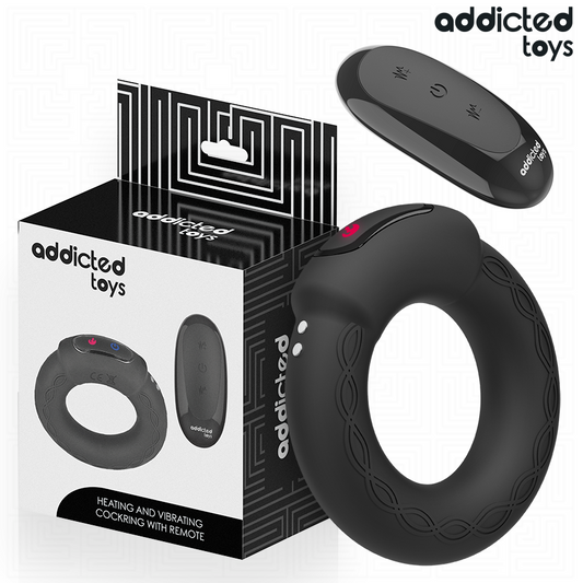 ADDICTED TOYS - HEATING EFFECT VIBRATING COCK RING REMOTE CONTROL - My naughty haven #