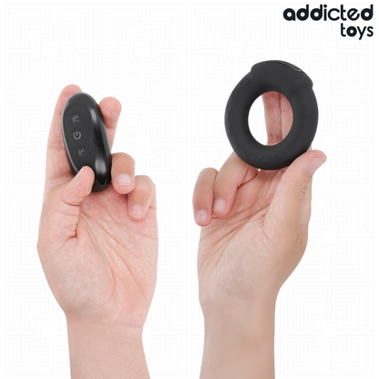 ADDICTED TOYS - HEATING EFFECT VIBRATING COCK RING REMOTE CONTROL - My naughty haven #