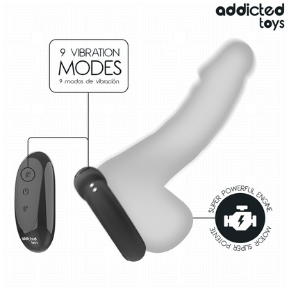 ADDICTED TOYS - HEATING EFFECT VIBRATING COCK RING REMOTE CONTROL - My naughty haven #