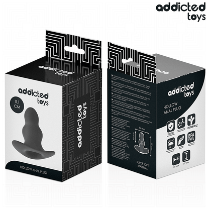 ADDICTED TOYS - HOLLOW ANAL PLUG SILICONE SIZE L 11.1 CM - My naughty haven #